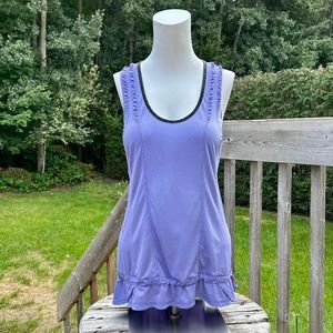 lululemon athletica Lavender Ruffle-Trim Athletic Tank
